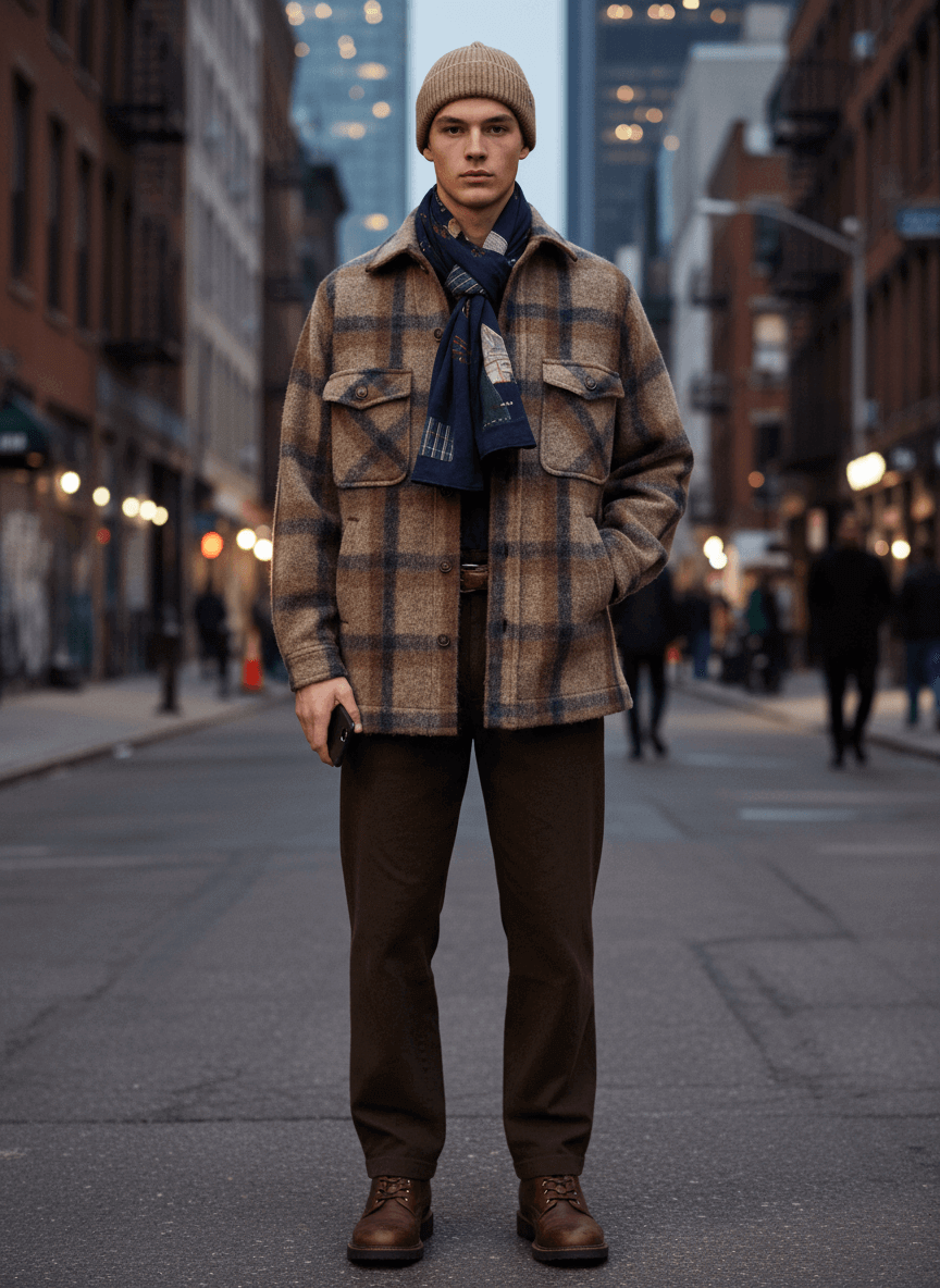 Mens jacket model reference